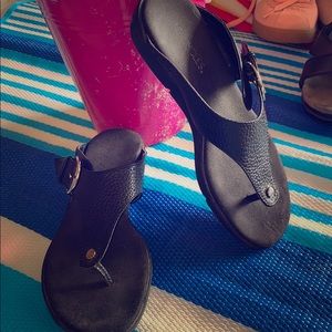Aerosoles black sandals